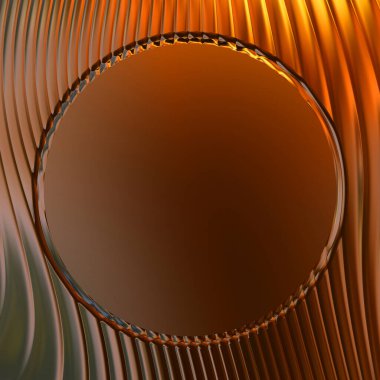 Soyut çerçeveli arkaplan. Renkli, canlı, dalgalı bir duvar kağıdı. Merkezi çerçeveli yaratıcı grafik 2d çizim. Dinamik şekilli modaya uygun sıvı örtüsü.