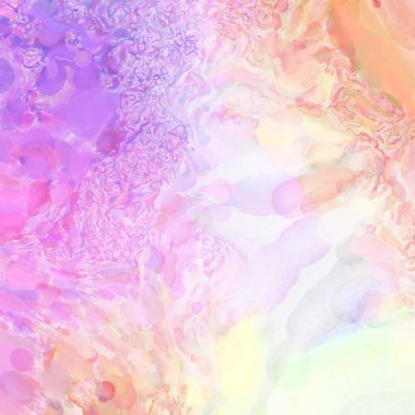 El yapımı sürreal soyut desenli suluboya. Modern sanatsal resim. 2D çizim. Arkaplan boyası karışımı. Yaratıcı duvar sanatı. Çağdaş sanat.