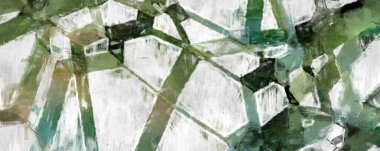 Soyut arkaplanda pürüzlü fırça darbeleri. Fırça boyası. Renkli boya darbeleri. Eşsiz duvar sanatı. Tuvaldeki modern sanat. Renkli çağdaş sanat eserleri. 