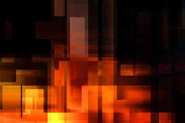 Fütürist soyut geometrik duvar kağıdı. Geometrik renkli şekiller. Dikdörtgen şekilli arka plan. Bir teknolojinin dijital illüstrasyonuName.