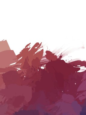 Taranmış Boyalı Soyut Arkaplan. Vahşi kaotik fırça darbeleri. Boya darbeleri. 2D İllüstrasyon. Fırça darbeli resim. 