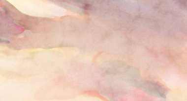 Alkol mürekkebini andıran rahatlatıcı fırça darbelerinin modern resmi. Poster, duvar sanatı, afiş, kart, kitap kapağı veya ambalaj için pastel renkli suluboya resim.