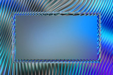 Soyut çerçeveli arkaplan. Renkli, canlı, dalgalı bir duvar kağıdı. Merkezi çerçeveli yaratıcı grafik 2d çizim. Dinamik şekilli modaya uygun sıvı örtüsü.