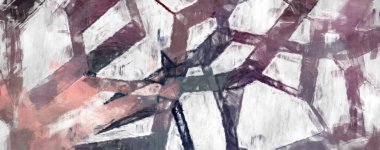 Soyut arkaplanda pürüzlü fırça darbeleri. Fırça boyası. Renkli boya darbeleri. Eşsiz duvar sanatı. Tuvaldeki modern sanat. Renkli çağdaş sanat eserleri. 