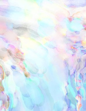 Çağdaş sanat. El yapımı resim. Modern sanat eserleri. Yüzeyde suluboya fırça darbeleriyle resim yapmak. 2D çizim. Sanatsal arkaplan resmi. Tablo üzerinde soyut resim. Renkli doku.