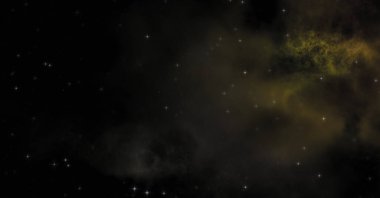 Galaksi uzayındaki yıldız alanı renkli nebula ile. Uzayın derinliklerinin bilim kurgu geçmişi. Ruhsal duvar kağıdı.