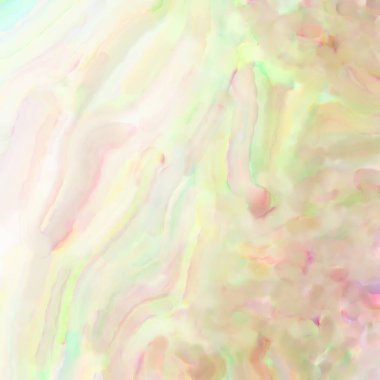 Pastel renklerde suluboya resim. Poster, duvar sanatı, afiş, kart, kitap kapağı ya da ambalaj için rahatlatıcı kompozisyonun yumuşak renkli çizimi. Modern fırça darbeleri resim.