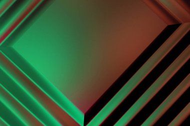 Soyut çerçeveli arkaplan. Renkli, canlı, dalgalı bir duvar kağıdı. Merkezi çerçeveli yaratıcı grafik 2d çizim. Dinamik şekilli modaya uygun sıvı örtüsü.