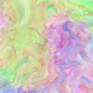 Pastel renklerde suluboya resim. Poster, duvar sanatı, afiş, kart, kitap kapağı ya da ambalaj için rahatlatıcı kompozisyonun yumuşak renkli çizimi. Modern fırça darbeleri resim.