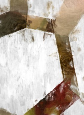 Soyut arkaplanda pürüzlü fırça darbeleri. Fırça boyası. Renkli boya darbeleri. Eşsiz duvar sanatı. Tuvaldeki modern sanat. Renkli çağdaş sanat eserleri. 