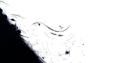 Taranmış Boyalı Soyut Arkaplan. Vahşi kaotik fırça darbeleri. Boya darbeleri. 2D İllüstrasyon. Fırça darbeli resim. 