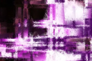 Modern sanat. Renkli çağdaş sanat eserleri. Renkli boya darbeleri. Soyut arkaplanda fırça darbeleri. Fırça boyası. Eşsiz duvar sanatı.