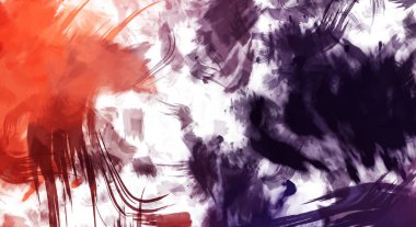 Sanatsal soyut arkaplan. Doku boyalı duvar kağıdı. Boya darbeleriyle yaratıcı bir illüstrasyon. Fırça desenli resim.