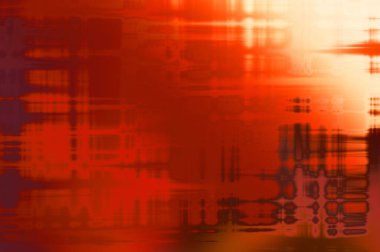 Soyut arkaplan. Yaşlanmış grunge dokusunda geometrik elementler. Farklı renk desenli grafiksel illüstrasyon.