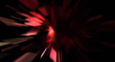 Işık parçacık izleri. Parlayan parçacıkları ve çizgileri olan ışık patlaması yıldızı. Güzel hareketli soyut ışın arkaplanı.