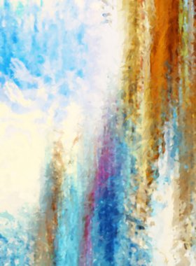 Modern sanat. Renkli çağdaş sanat eserleri. Renkli boya darbeleri. Soyut arkaplanda fırça darbeleri. Fırça boyası. Eşsiz duvar sanatı.