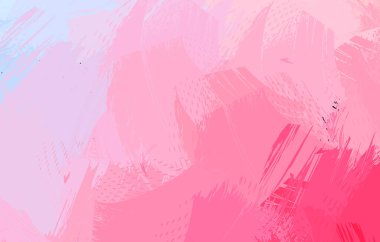 Vahşi fırça darbeleriyle yaratıcı soyut resim. Artistik fırça darbeleriyle donatılmış. Renkli ve canlı bir tasvir. Boyalı sanat.