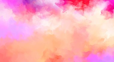 Renkli fırça darbelerinin 2D çizimi. Dekoratif desenli resim. canlı boya desenli arkaplan.