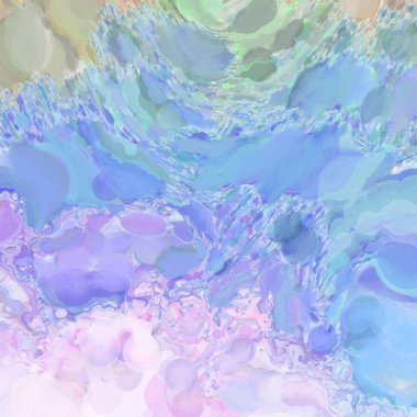 El yapımı sürreal soyut desenli suluboya. Modern sanatsal resim. 2D çizim. Arkaplan boyası karışımı. Yaratıcı duvar sanatı. Çağdaş sanat.