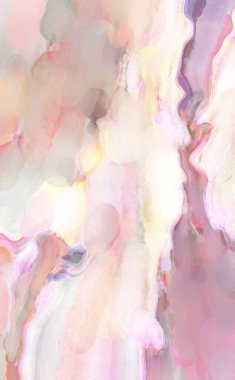 Modern fırça darbeleri. Pastel renklerde suluboya resim. Poster, duvar sanatı, afiş, kart, kitap kapağı veya ambalaj için sakinleştirici kompozisyonun yumuşak renkli çizimi. 