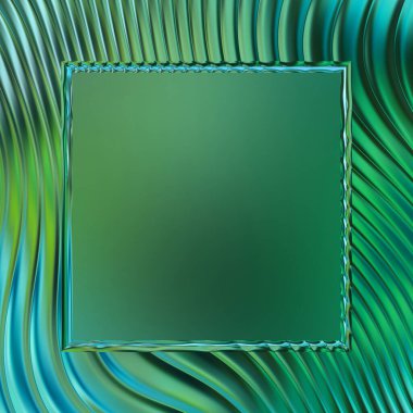 Soyut çerçeveli arkaplan. Renkli, canlı, dalgalı bir duvar kağıdı. Merkezi çerçeveli yaratıcı grafik 2d çizim. Dinamik şekilli modaya uygun sıvı örtüsü.