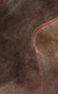 Alkol mürekkebini andıran rahatlatıcı fırça darbelerinin modern resmi. Poster, duvar sanatı, afiş, kart, kitap kapağı veya ambalaj için pastel renkli suluboya resim.