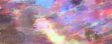 Çağdaş sanat. El yapımı resim. Modern sanat eserleri. Yüzeyde suluboya fırça darbeleriyle resim yapmak. 2D çizim. Sanatsal arkaplan resmi. Tablo üzerinde soyut resim. Renkli doku.