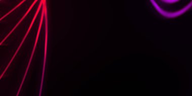 Işık dalgalarının neon renkli soyut tasarımı. Dijital arka plan ve neon ışığı parlama efekti. Parlak ışınlar duvar kağıdı.