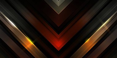 Soyut parlayan geometrik ışıklar arka planda. Fraktal simetrik grafik çizimi. Parıldayan ve parıldayan çubukları kesiştir.