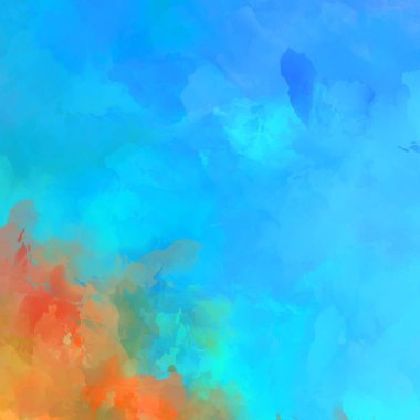 Duvar sanatı Eşsiz ve yaratıcı illüstrasyon. Fırça darbesi ile boyanmış. Renkli fırça darbelerinin soyut arkaplanı. Fırçalanmış canlı duvar kâğıdı. Boyalı sanatsal yaratım.