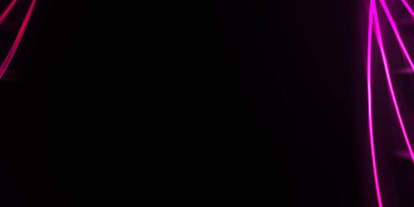 Işık dalgalarının neon renkli soyut tasarımı. Dijital arka plan ve neon ışığı parlama efekti. Parlak ışınlar duvar kağıdı.