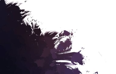 Duvar sanatı Eşsiz ve yaratıcı illüstrasyon. Fırça darbesi ile boyanmış. Renkli fırça darbelerinin soyut arkaplanı. Fırçalanmış canlı duvar kâğıdı. Boyalı sanatsal yaratım.