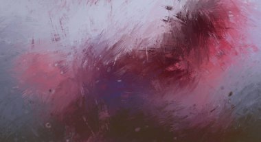 Canlı fırça darbeleriyle boyanmış. Renkli desenli resim. Fırçalanmış duvar kağıdını boya.