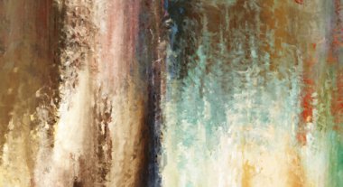 Modern sanat. Renkli çağdaş sanat eserleri. Renkli boya darbeleri. Soyut arkaplanda fırça darbeleri. Fırça boyası. Eşsiz duvar sanatı.