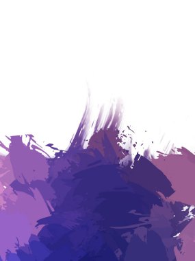 Taranmış Boyalı Soyut Arkaplan. Vahşi kaotik fırça darbeleri. Boya darbeleri. 2D İllüstrasyon. Fırça darbeli resim. 