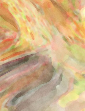 2D çizim. Sanatsal arkaplan resmi. Tablo üzerinde soyut resim. Çağdaş sanat. El yapımı resim. Renkli doku. Modern sanat eserleri. Yüzeyde suluboya fırça darbeleriyle boyama.