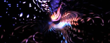 Işık parçacık izleri. Parlayan parçacıkları ve çizgileri olan ışık patlaması yıldızı. Güzel hareketli soyut ışın arkaplanı.