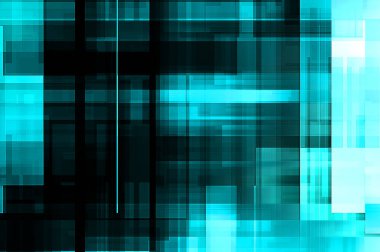 Renkli ve canlı geometrik şekiller katmanları var. Bir teknoloji planının dijital illüstrasyonu. Gelecekçi tasarım şablonu.