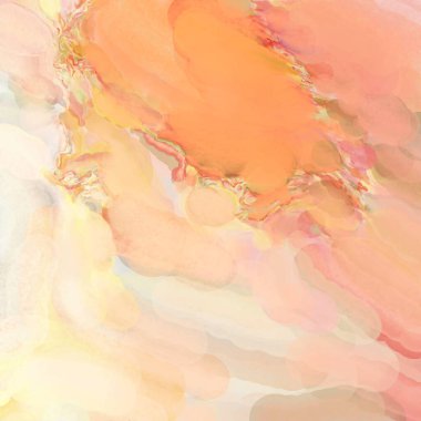 El yapımı sürreal soyut desenli suluboya. Modern sanatsal resim. 2D çizim. Arkaplan boyası karışımı. Yaratıcı duvar sanatı. Çağdaş sanat.