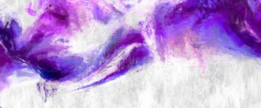 Soyut arkaplanda pürüzlü fırça darbeleri. Fırça boyası. Renkli boya darbeleri. Eşsiz duvar sanatı. Tuvaldeki modern sanat. Renkli çağdaş sanat eserleri. 