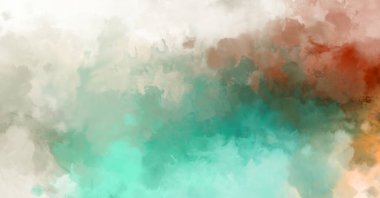 Renkli fırça darbelerinin 2D çizimi. Dekoratif desenli resim. canlı boya desenli arkaplan.