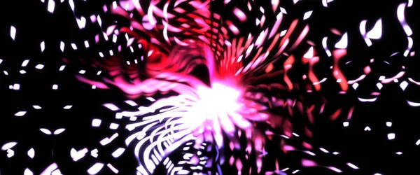 Light Particle Trails Light Explosion Star Glowing Particles Lines Beautiful — Stock Photo, Image