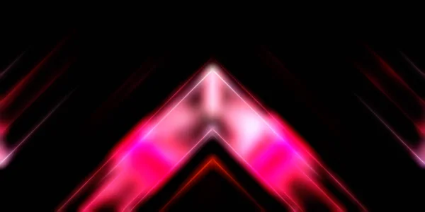 抽象的に輝く幾何学的ライトの背景 フラクタル対称グラフィックイラスト 輝くバーと輝くバーの交差点 — ストック写真