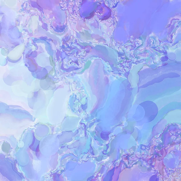 El yapımı sürreal soyut desenli suluboya. Modern sanatsal resim. 2D çizim. Arkaplan boyası karışımı. Yaratıcı duvar sanatı. Çağdaş sanat.