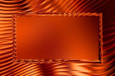 Soyut çerçeveli arkaplan. Renkli, canlı, dalgalı bir duvar kağıdı. Merkezi çerçeveli yaratıcı grafik 2d çizim. Dinamik şekilli modaya uygun sıvı örtüsü.