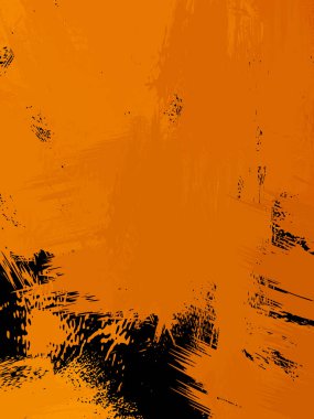 Vahşi fırça darbeleriyle yaratıcı soyut resim. Artistik fırça darbeleriyle donatılmış. Renkli ve canlı bir tasvir. Boyalı sanat.