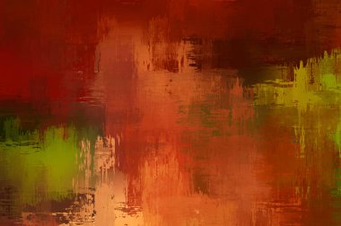 Çapraz vahşi fırça darbeleriyle arka plan. Renkli ve canlı bir tasvir. Boyalı sanat. Yaratıcı soyut resim.