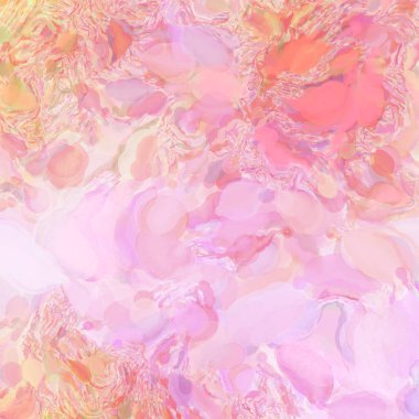 El yapımı sürreal soyut desenli suluboya. Modern sanatsal resim. 2D çizim. Arkaplan boyası karışımı. Yaratıcı duvar sanatı. Çağdaş sanat.