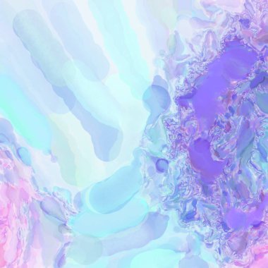 El yapımı sürreal soyut desenli suluboya. Modern sanatsal resim. 2D çizim. Arkaplan boyası karışımı. Yaratıcı duvar sanatı. Çağdaş sanat.