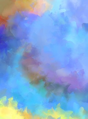 Renkli fırça darbelerinin soyut arkaplanı. fırçalanmış canlı duvar kağıdı. resmedilmiş sanat eseri. Eşsiz ve yaratıcı illüstrasyon.